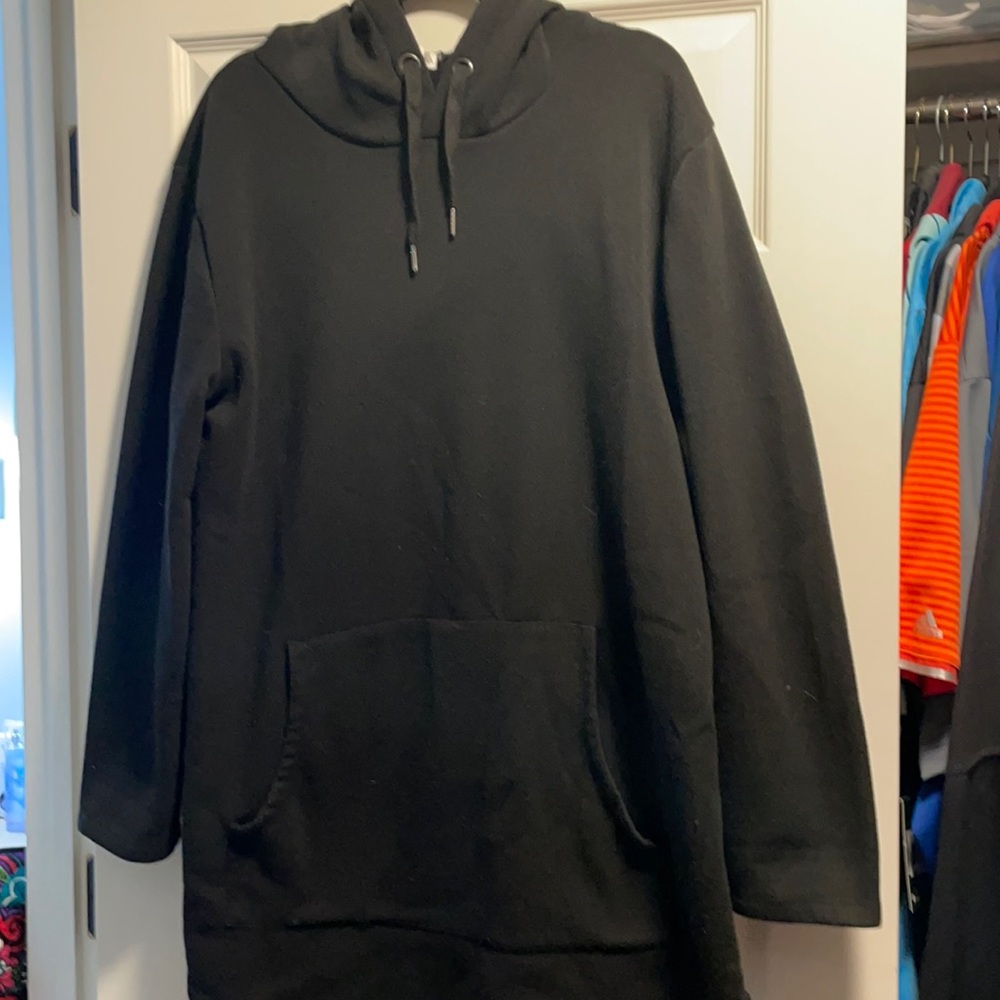 Hooded sweatshirt dress!